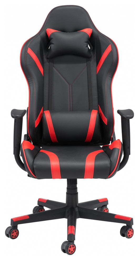 Black and Red Leather Gaming Chair