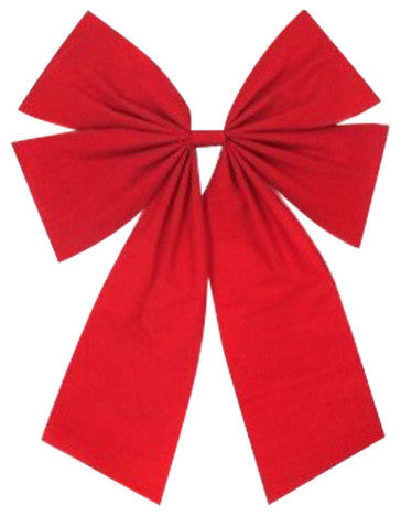 48" Red Bow