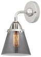 Small Cone Sconce, Polished Chrome, Plated Smoke, Plated Smoke