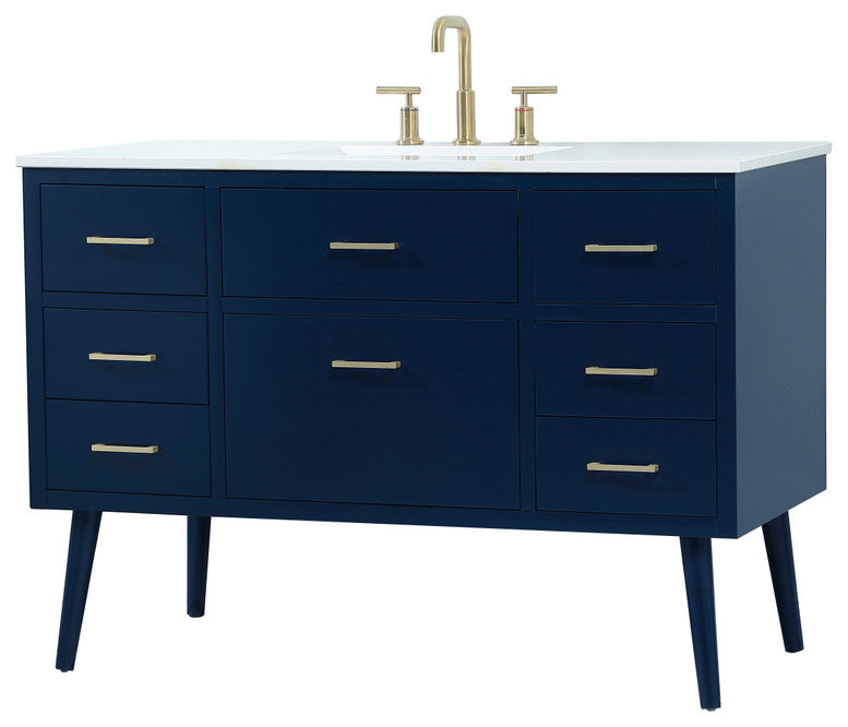 Home Living 48" Bathroom Vanity, Blue