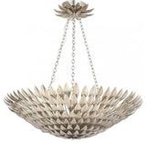 Broche 8 Light Antique Silver Chandelier