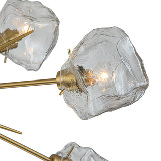 Modern 12 - Light Ice Shaded Sputnik Chandelier