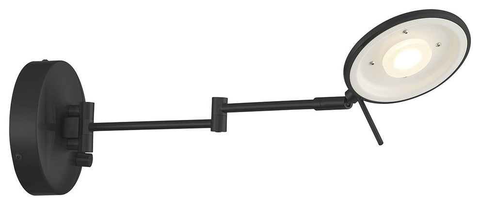 Dessau Turbo Swing-Arm Wall Lamp, Museum Black