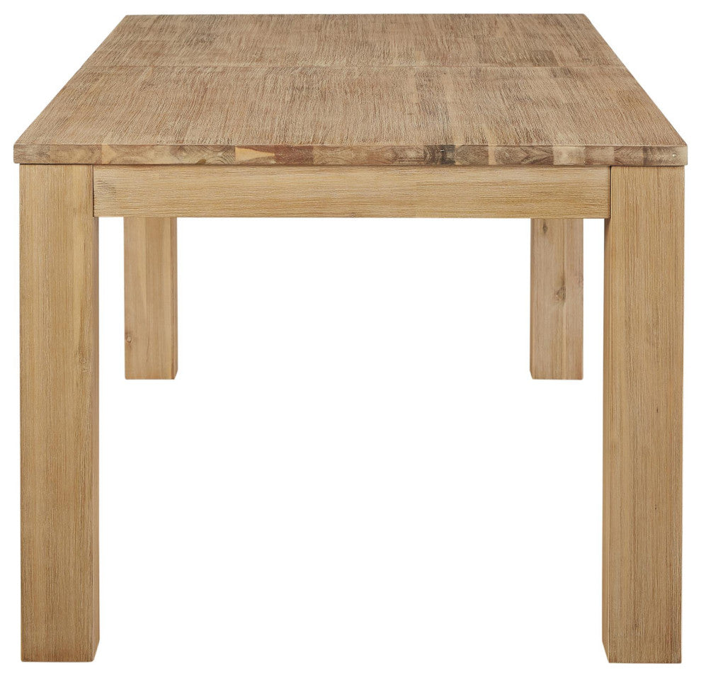 Bedford KD Butterfly Dining Table w/ 20" Ext, Brushed Smoke