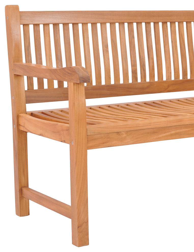Teak Wood Elzas Double Bench