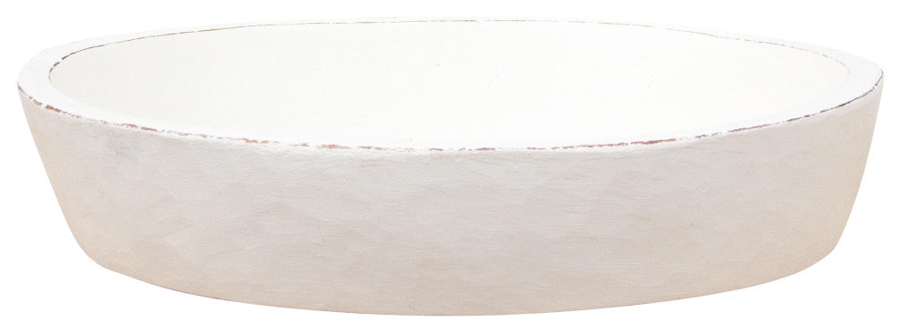 Grand Antique White Dough Bowl