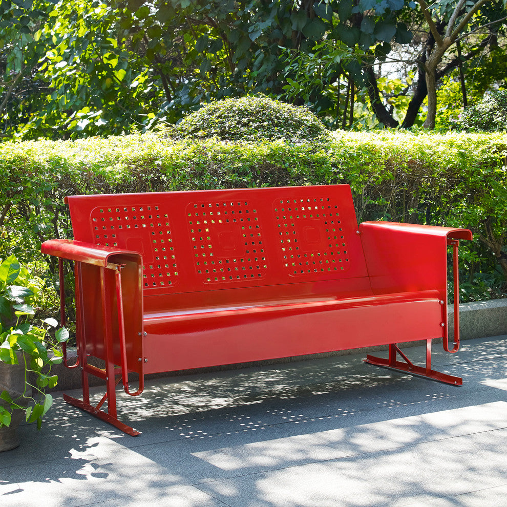 Bates Sofa Glider, Red