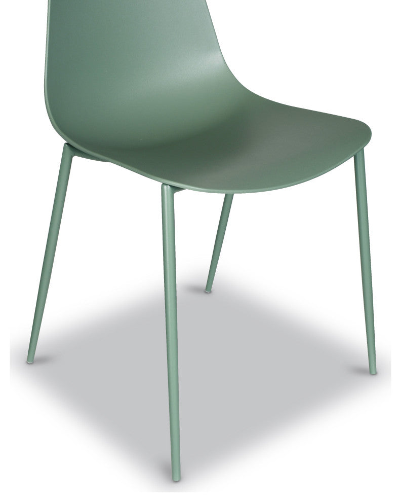 Poly and Bark Isla Chair, Pistachio Green, Set of 4