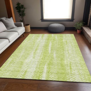 Premium Machine Washable Mayfield AMF694 Aloe 8' x 10' Rug