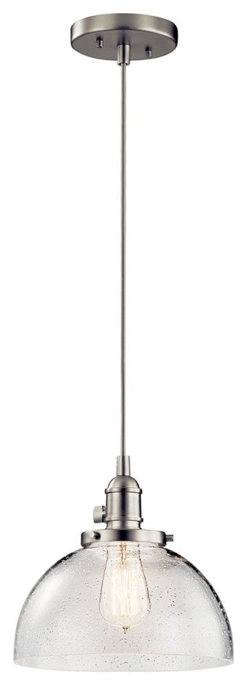 Kichler Avery 1 Light Mini Pendant, Brushed Nickel