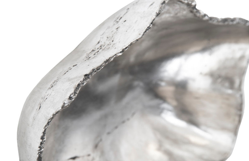 Cast Onyx Wall Bowl, Silver, Small