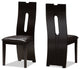 Alani Modern Dark Brown Faux Leather Upholstered 5-Piece Dining Set