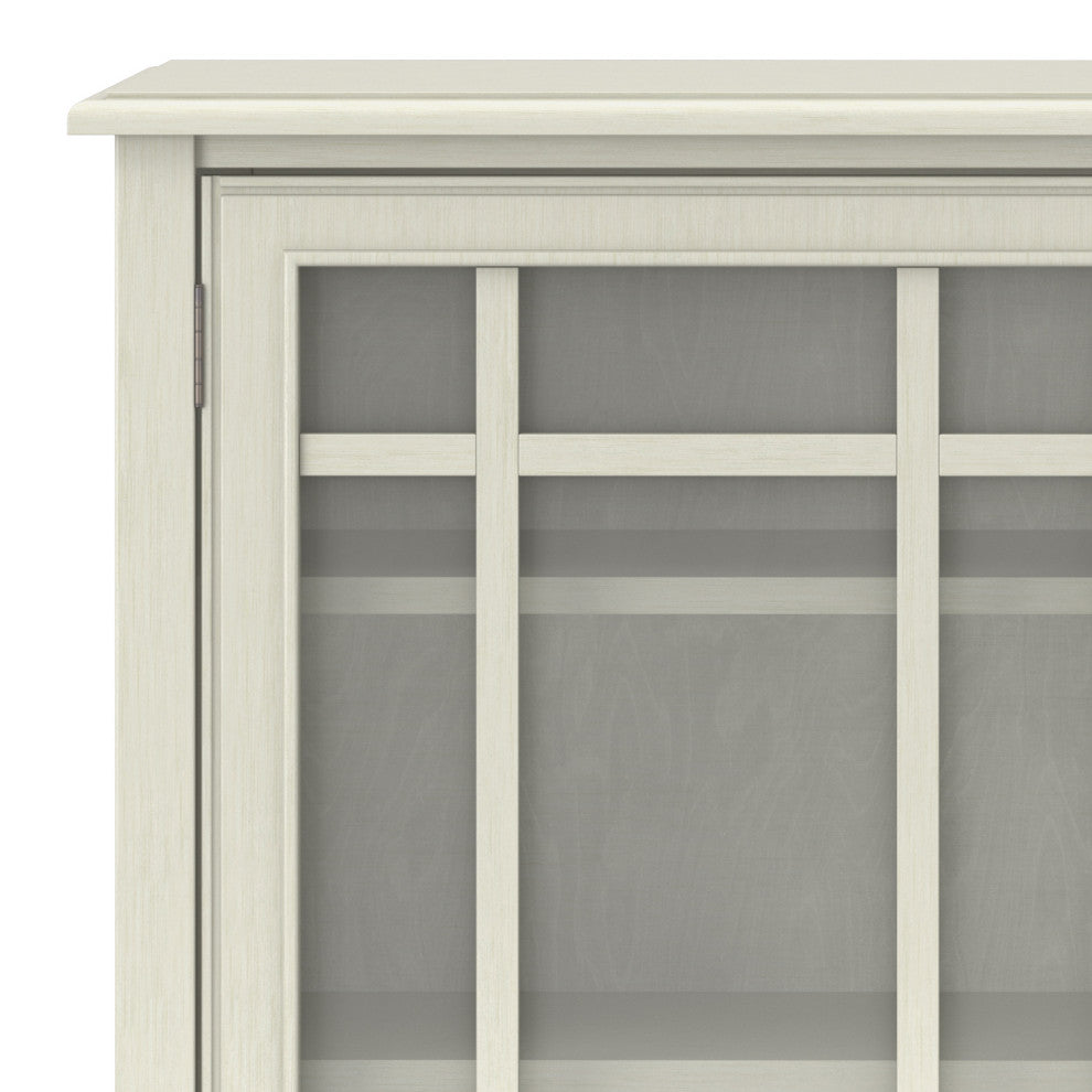 Connaught Solid Wood Tall Storage Cabinet, Antique White