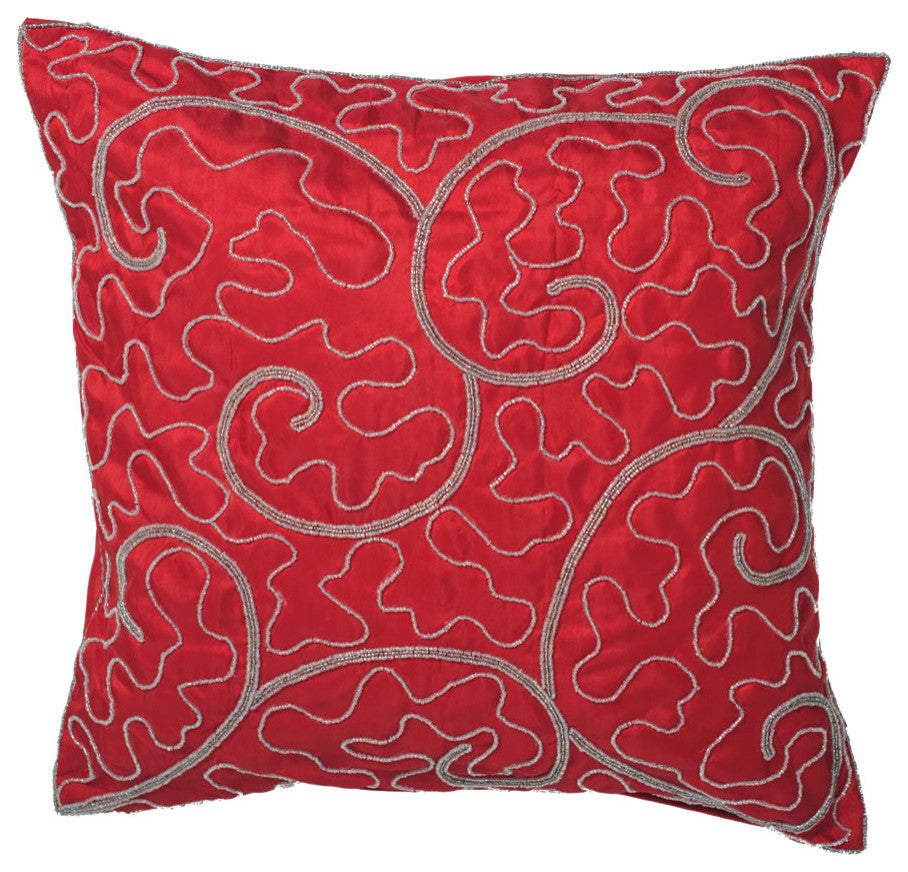 Vickerman QTx17315 Decorative 18"x18" Filigree Scroll Pillow