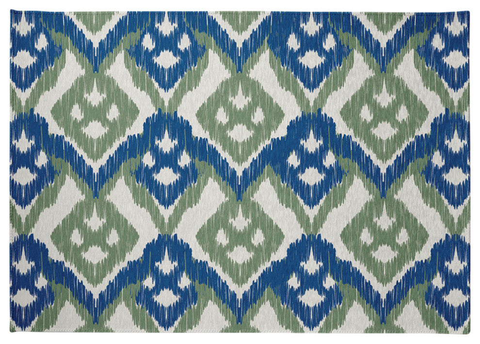 Hipster Spring Chenille Rug, Dark Cobalt Blue, 5'x7'