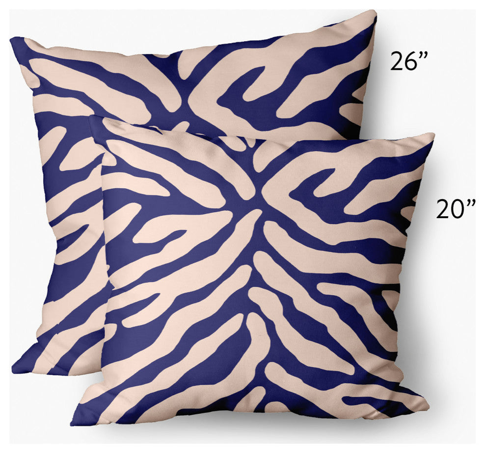 Animal Stripe Decorative Throw Pillow, Purple, 20"x20"