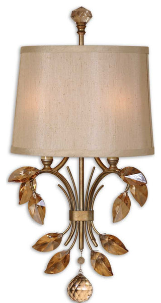 Uttermost 22487 Alenya 2 Lt Wall Sconce - Burnished Gold