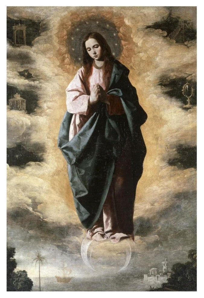 "Immaculate Conception" Digital Paper Print by Francisco de Zurbaran, 26"x38"