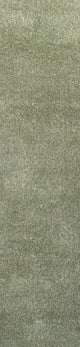 Haze Solid Low-Pile Green 2 ft. x 14 ft. Runner Rug