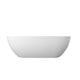 59 inch Artificial Stone Solid Surface Freestanding Bathtub in White