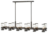 Reeve Island Chandelier in Black Oxide