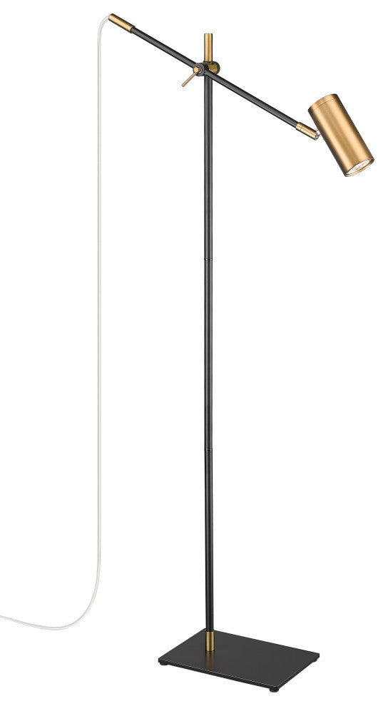 Zlite 814FL-MB-OBR 1-Light Floor Lamp, Olde Brass