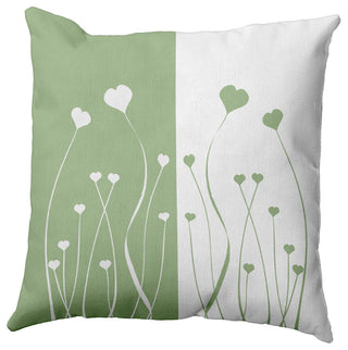 Growing Love Decorative Throw Pillow, Fresh Green, 18"x18"