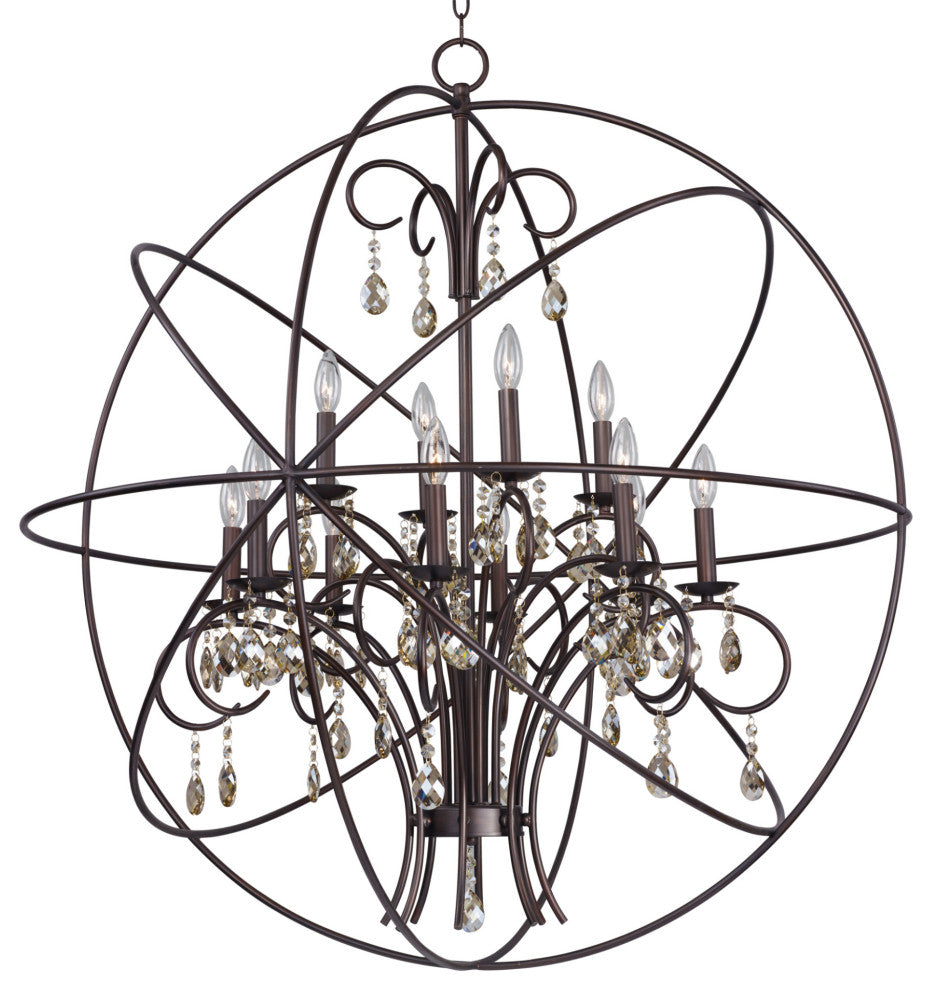 Maxim 25147 Orbit 12 Light Single Pendant - Oil Rubbed Bronze
