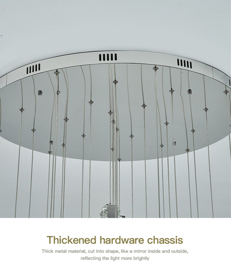 Santa Margherita Ligure | Creative Gold LED Crystal Chandelier, 21 Lights, Warm Light