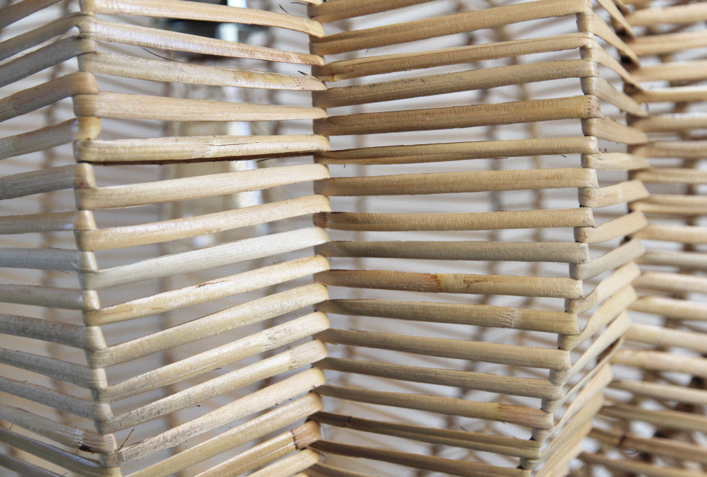 Split Raw Rattan Pumpkin Lantern, 24"