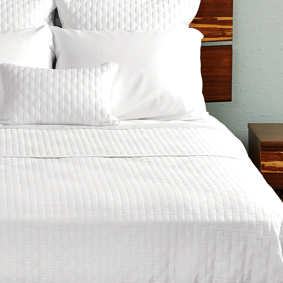 BedVoyage Luxury 100% Rayon Viscose Bamboo Quilted Decorative Pillow