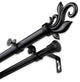 Giles Double 13/16" dia. Curtain Rod, Black, 48"-84"