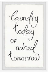 "Laundry Today" Framed Painting Print, 30x45