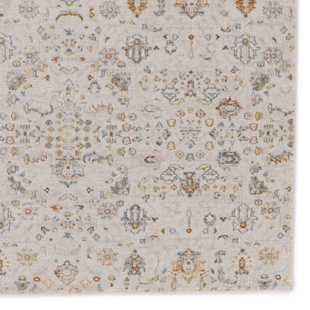 Jaipur Living Waverly Floral White/ Light Gray Area Rug 8'X10'
