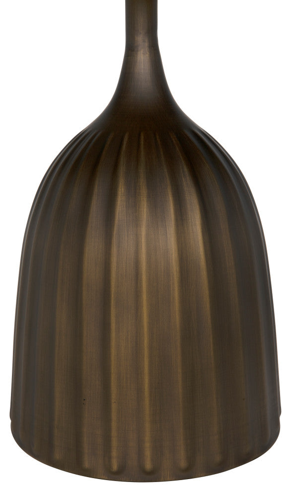 Samuel Side Table, Aged Brass