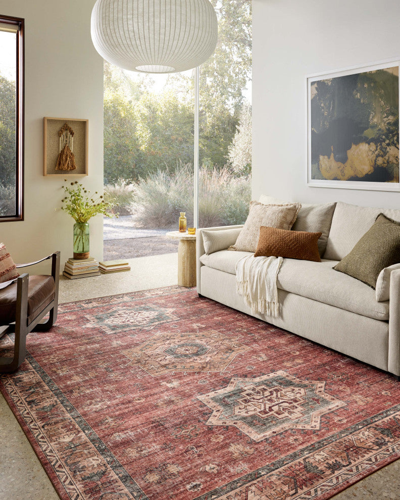 Loloi Washable Anniston Spice/Multi Rug, 5'x7'6"