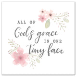 Gods Grace In One Tiny Face 24x24 Canvas Wall Art