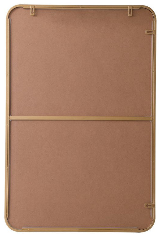 Elegant Decor MR802436BR Soft Corner Metal Rectangular Mirror, 24"x36"