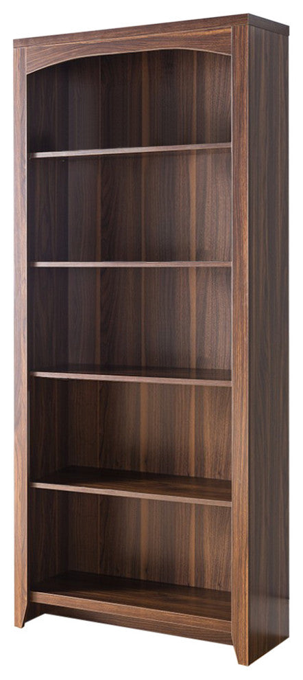 Prepossessing 5-Tier Bookcase, Brown