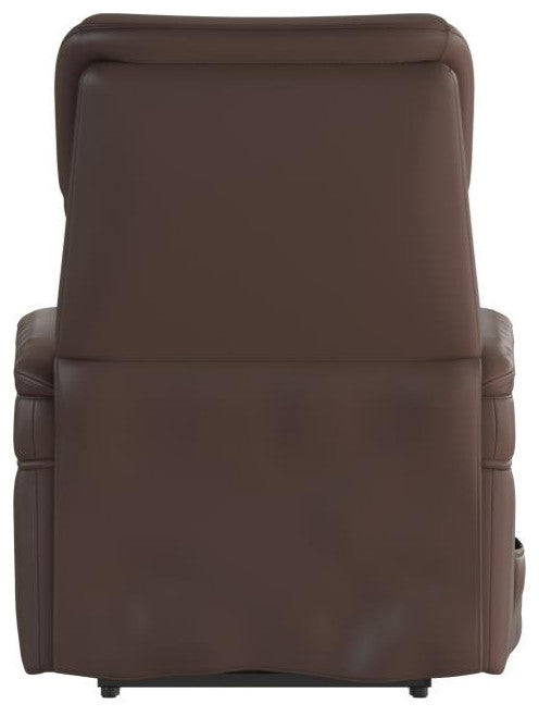 Hercules Series Remote Powered Lift Recliner, Cognac Leathersoft