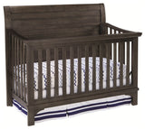 Taylor 57"W Wood Crib, River Rock