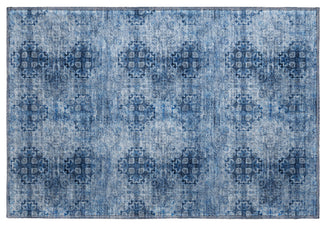 Premium Machine Washable Mayfield AMF557 Navy 1'8" x 2'6" Rug