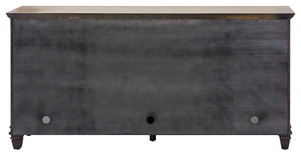 Traditional Wood Sideboard, Dining Storage, TV Stand, Black