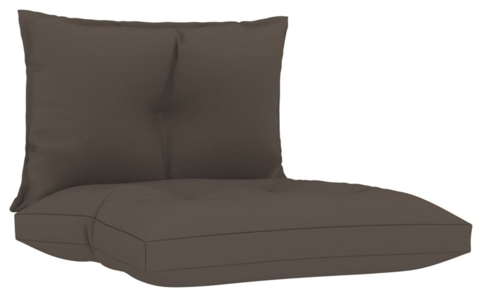 Vidaxl Pallet Sofa Cushions 2-Piece Taupe Fabric