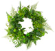 Maidenhair Fern and Assorted Foliage Spring Wreath Green 23"
