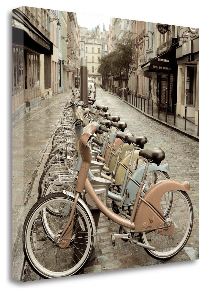 "City Street Ride Paris" By Alan Blaustein, Giclee Print on Gallery Wrap Canvas