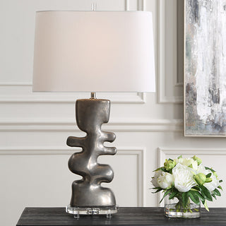 Uttermost Free Flowing Nickel Table Lamp