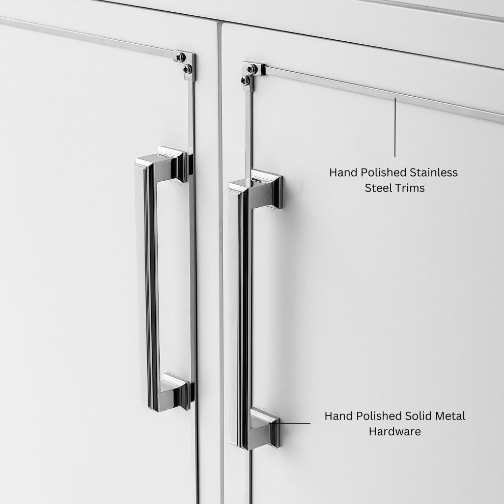 Aspen Bathroom Vanity Set, White, 36"