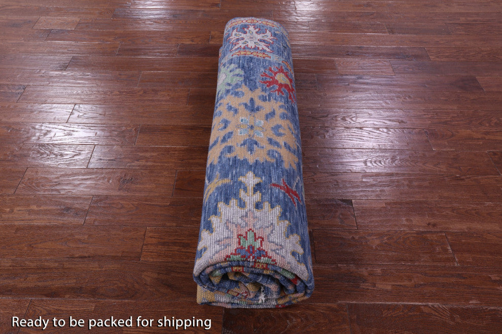 Hand-Knotted Turkish Oushak Wool Rug 8' 5" X 10' 0" - Q13291