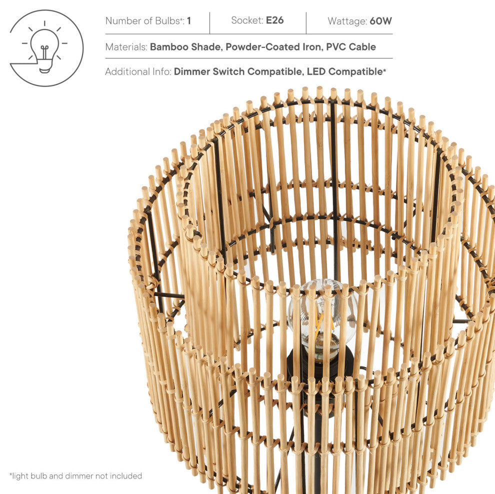 Nourish Bamboo Table Lamp in